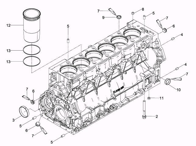MAN Engine Shortblock D2066 LUH23